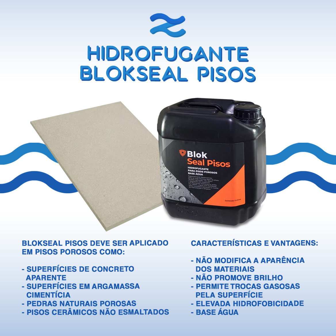 Impermeabilizante Cimentício Cerâmica Hidrofugante Blokseal Zizi Piscinas